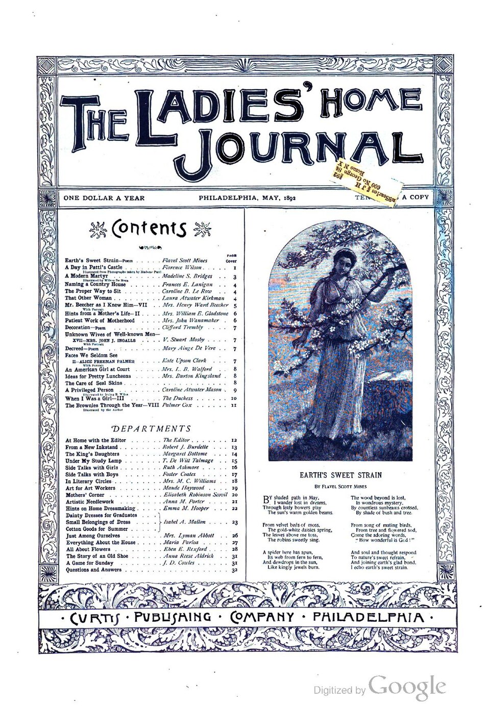 Ladies' Home Journal Vol.9 No.06 (May, 1892)